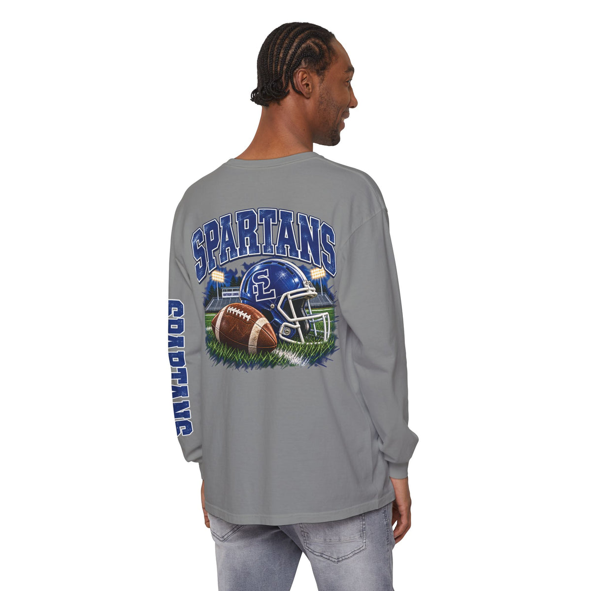 Spartan Football Vintage Long Sleeve T-Shirt