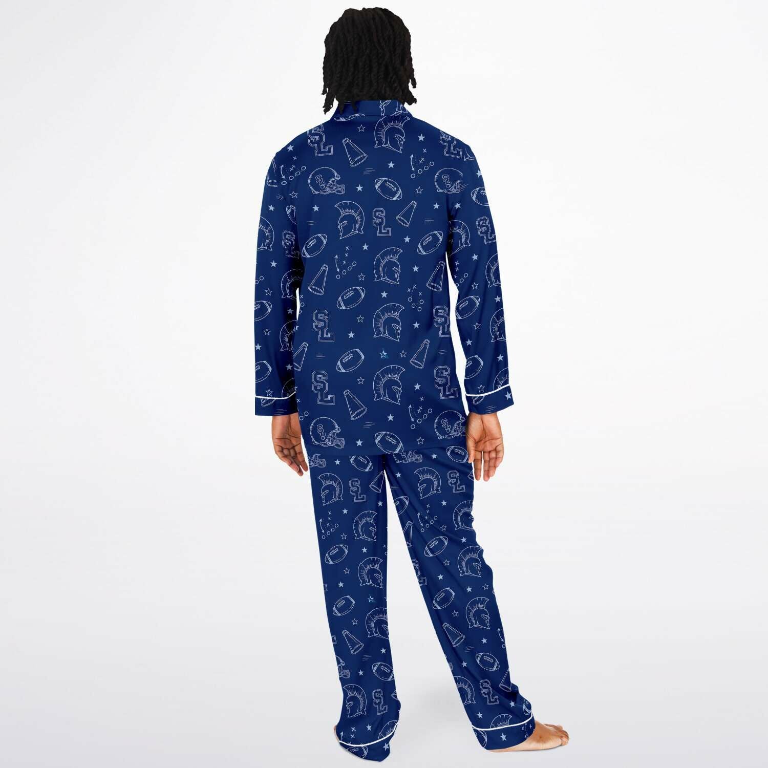 Midnight Huddle Men's Satin Pajamas