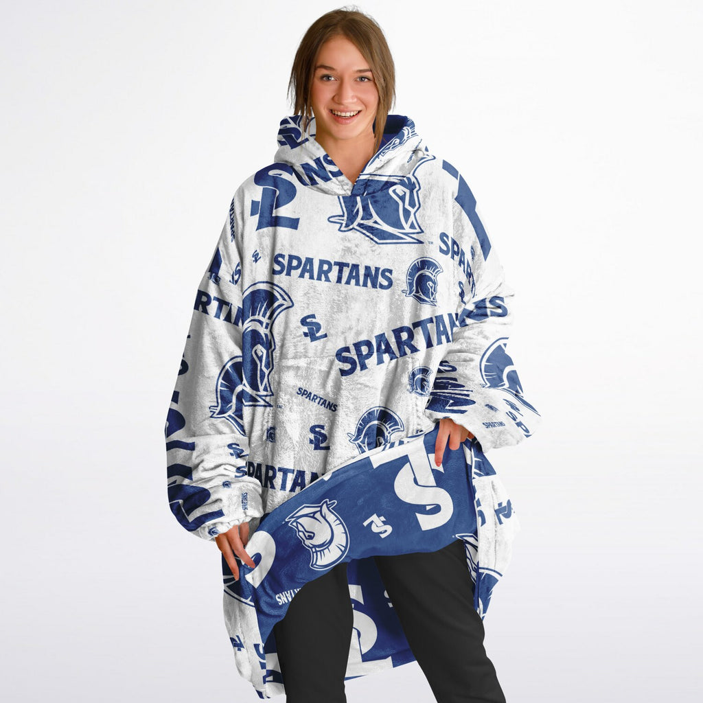 Pattern Reversible Snug Hoodie