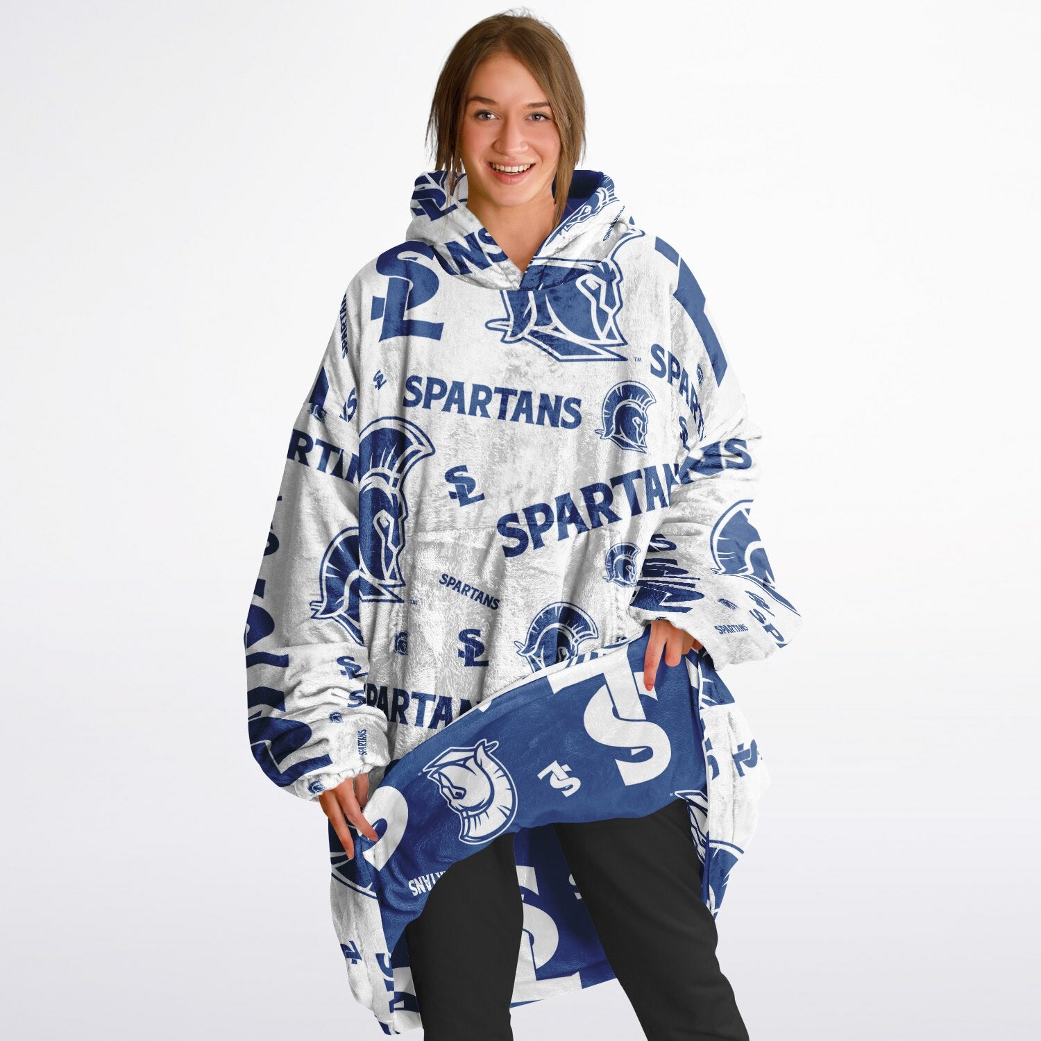 Pattern Reversible Snug Hoodie