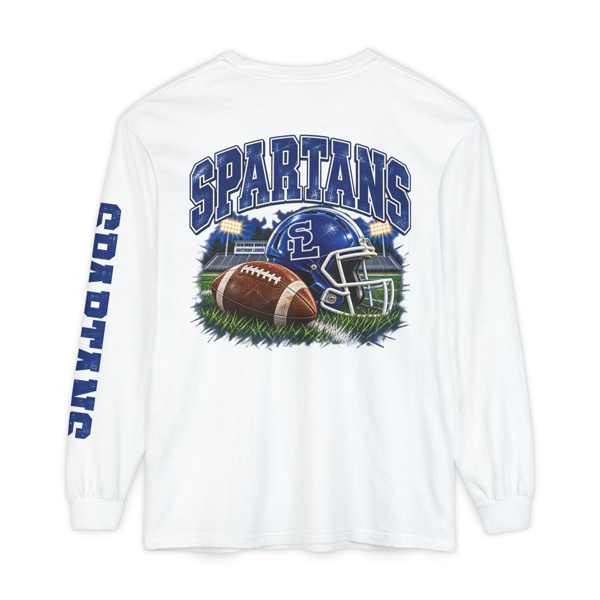 Spartan Football Vintage Long Sleeve T-Shirt