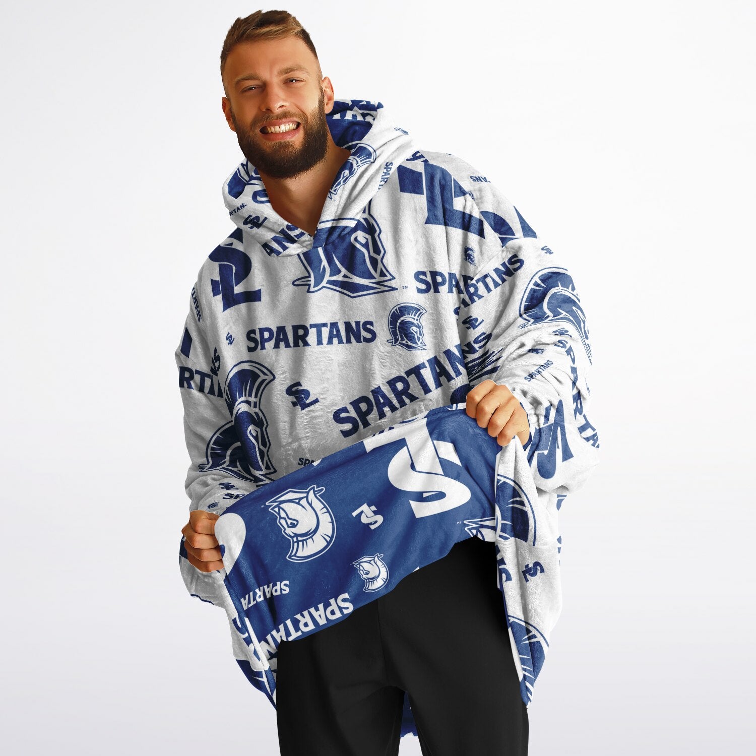 Pattern Reversible Snug Hoodie
