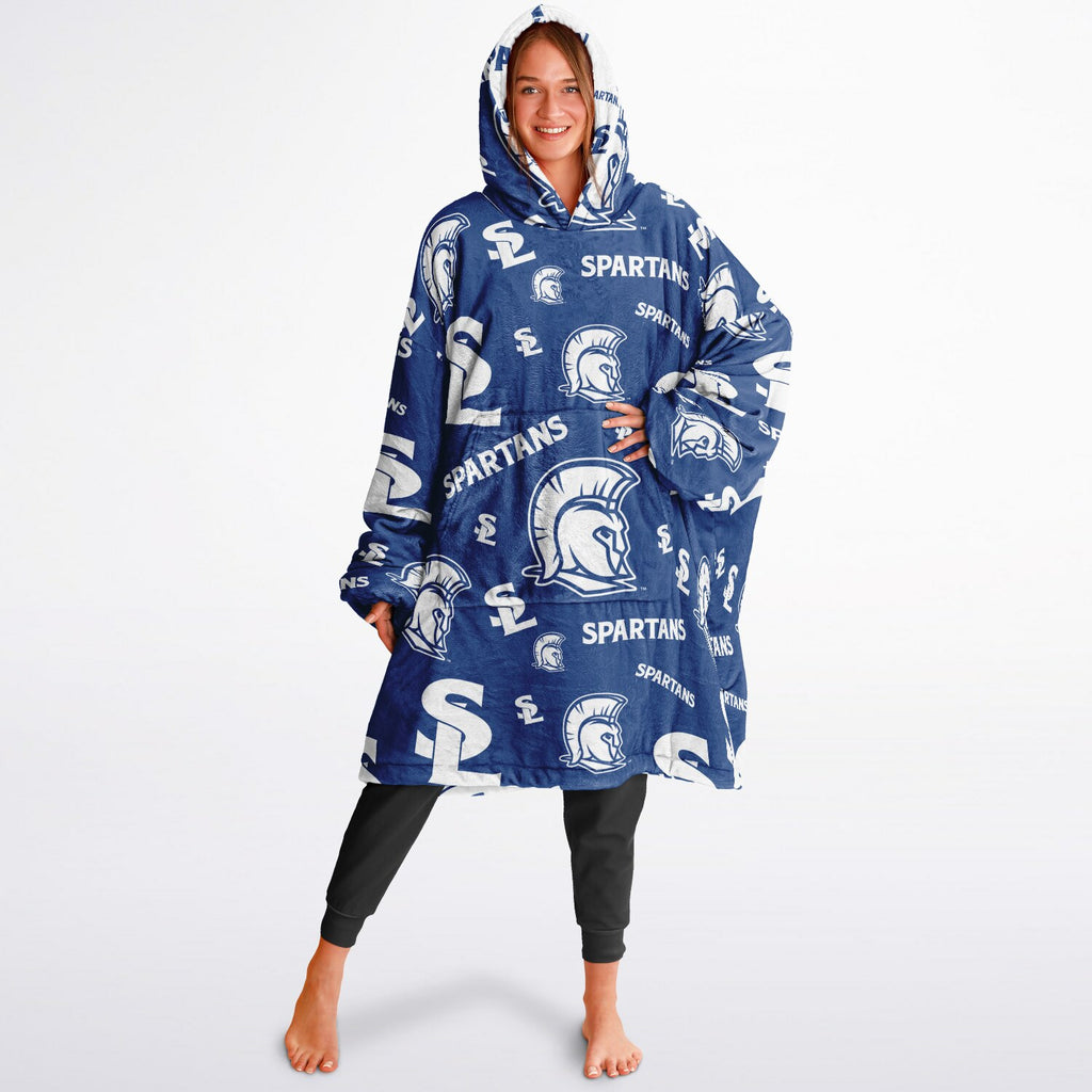 Pattern Reversible Snug Hoodie