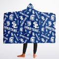 Youth Spartan Patterned Hooded Sherpa Blanket