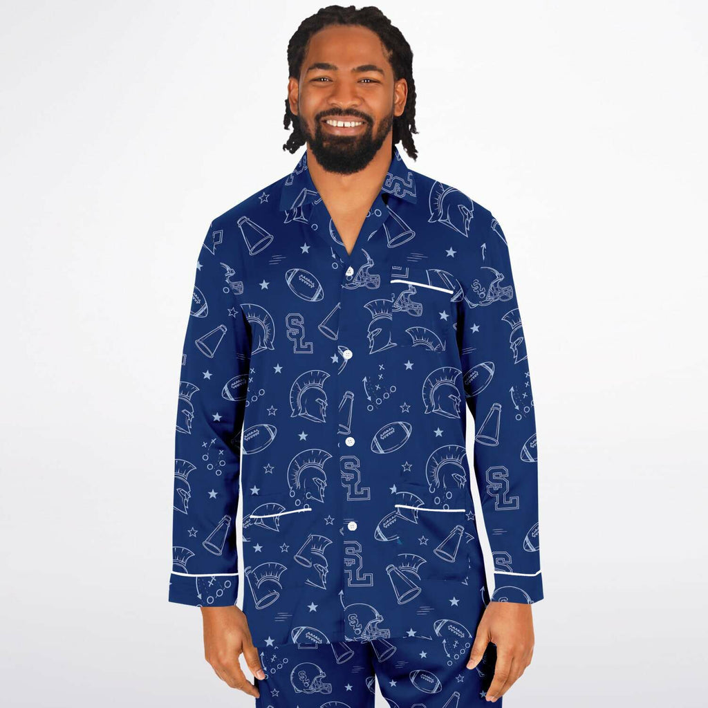 Midnight Huddle Men's Satin Pajamas