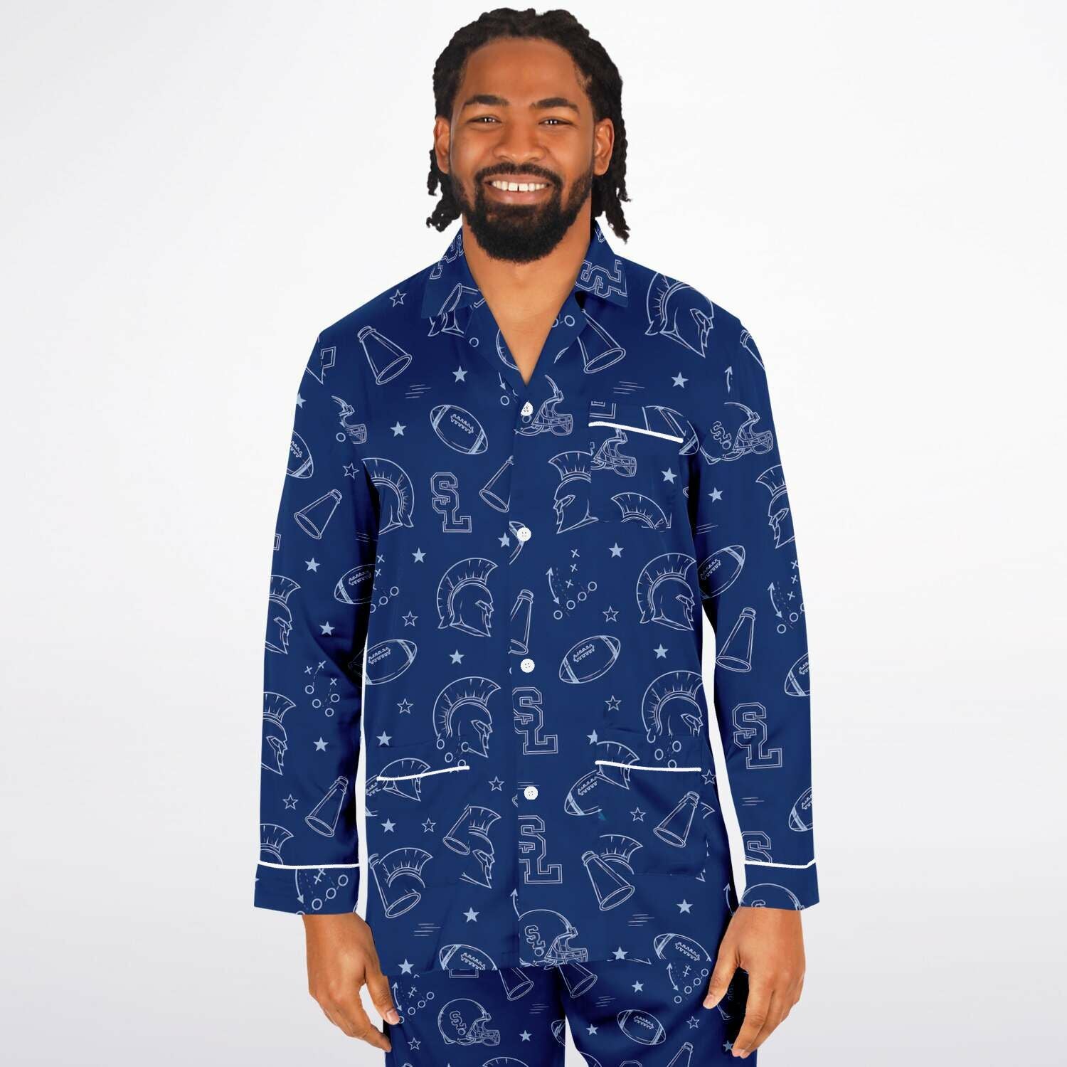 Midnight Huddle Men's Satin Pajamas