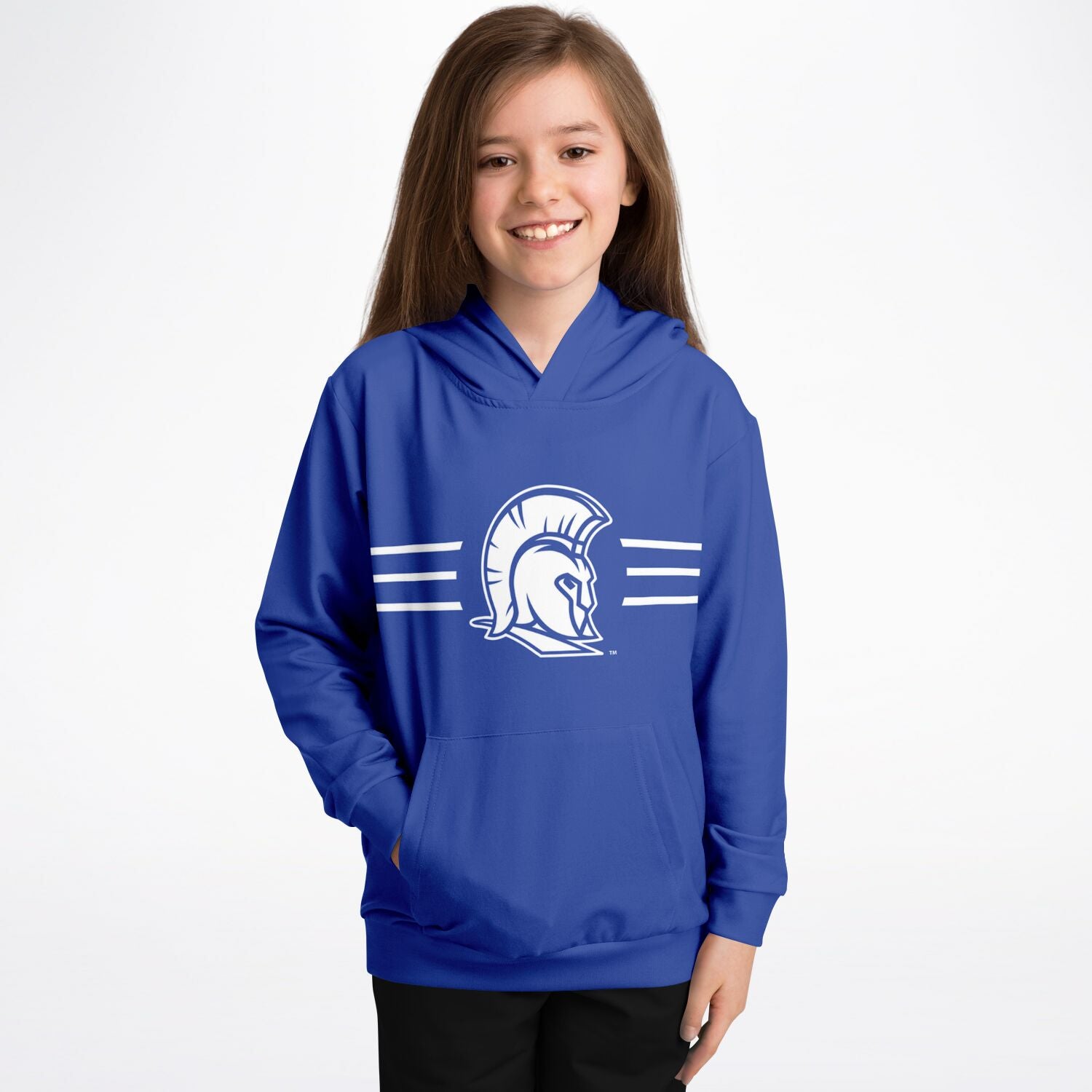 Traditional Blue Kids Hoodie