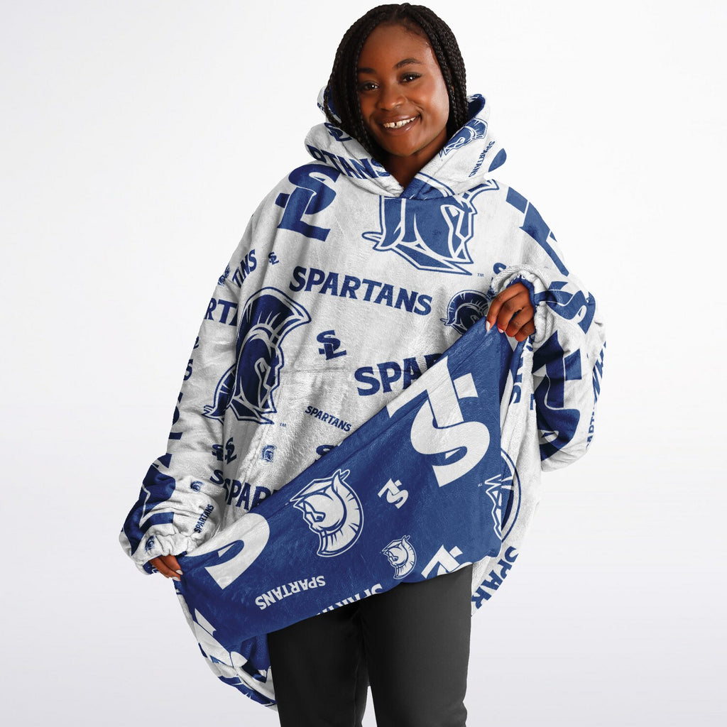 Pattern Reversible Snug Hoodie