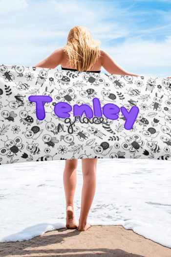 Personalized Cutie Bug Towel