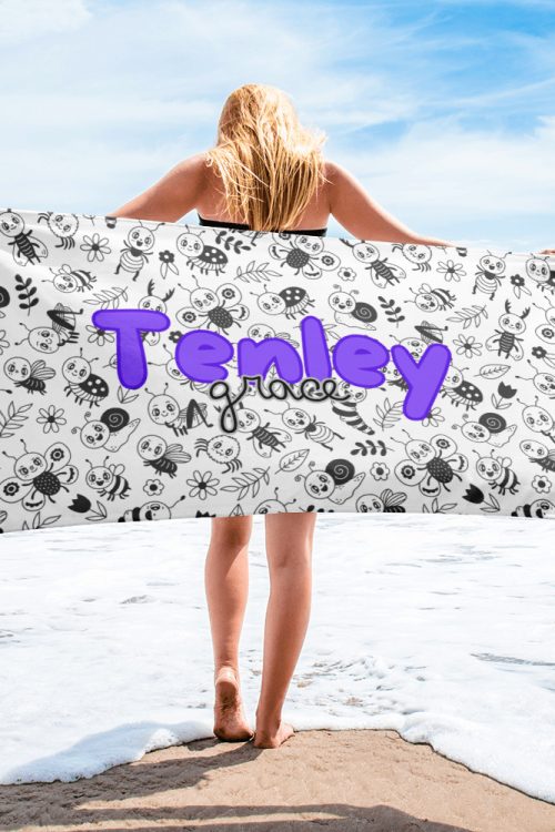 Personalized Cutie Bug Towel