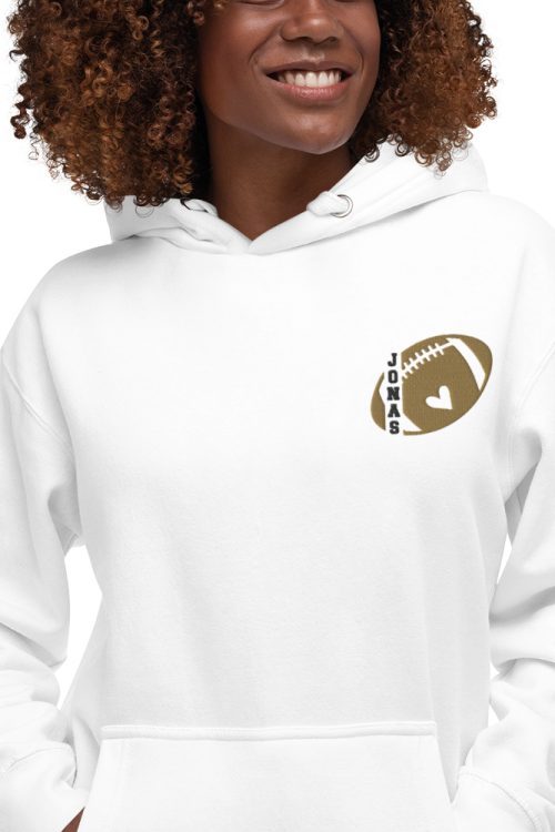 Custom Football Player Unisex Hoodie
